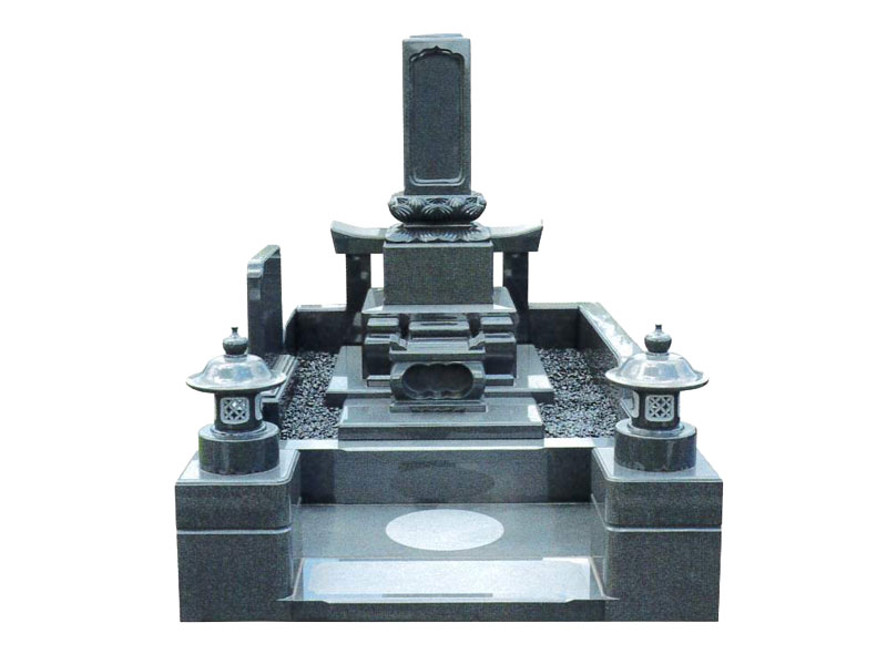 角田石材店
鴨川市
和墓施工例
石灯籠付き和墓
石塔・1尺角上下蓮華
黒御影石
外柵一体型
重厚デザイン